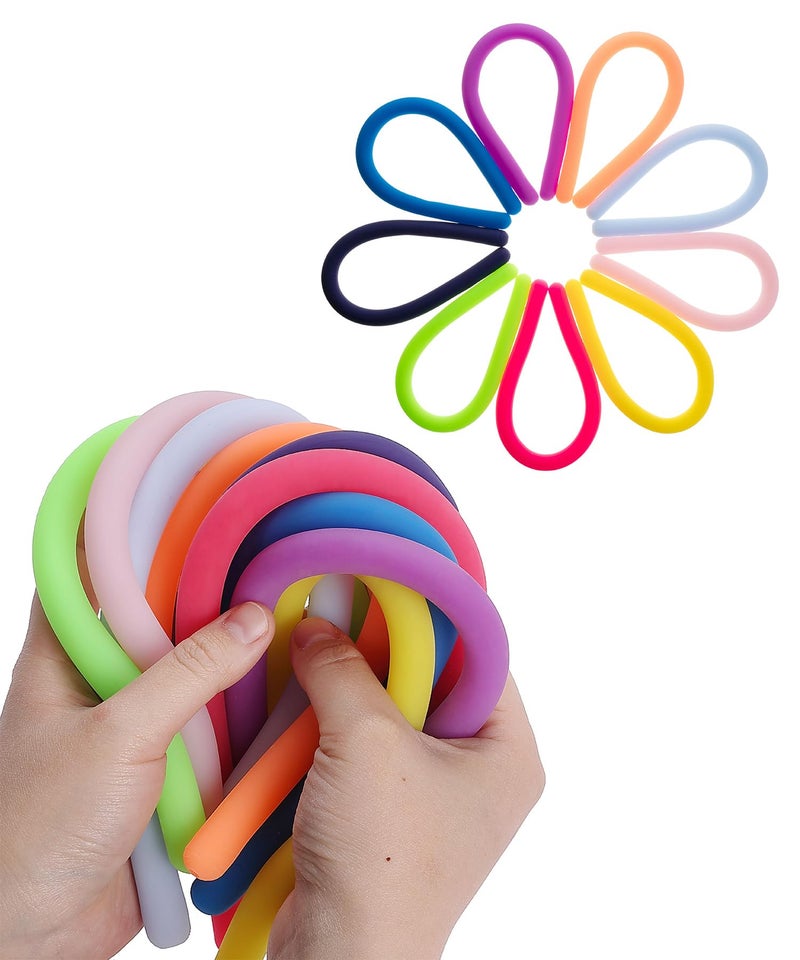 Mr. Pen Mr Pen Monkey Noodle Fidget Toy 9 Pack Fidget Noodles Stretchy Strings Fidget Toys Sensory Noodles Sensory Toys Calming Toys Sensory Fidget Toys Stretchy Toys Autism Toys - Image 3