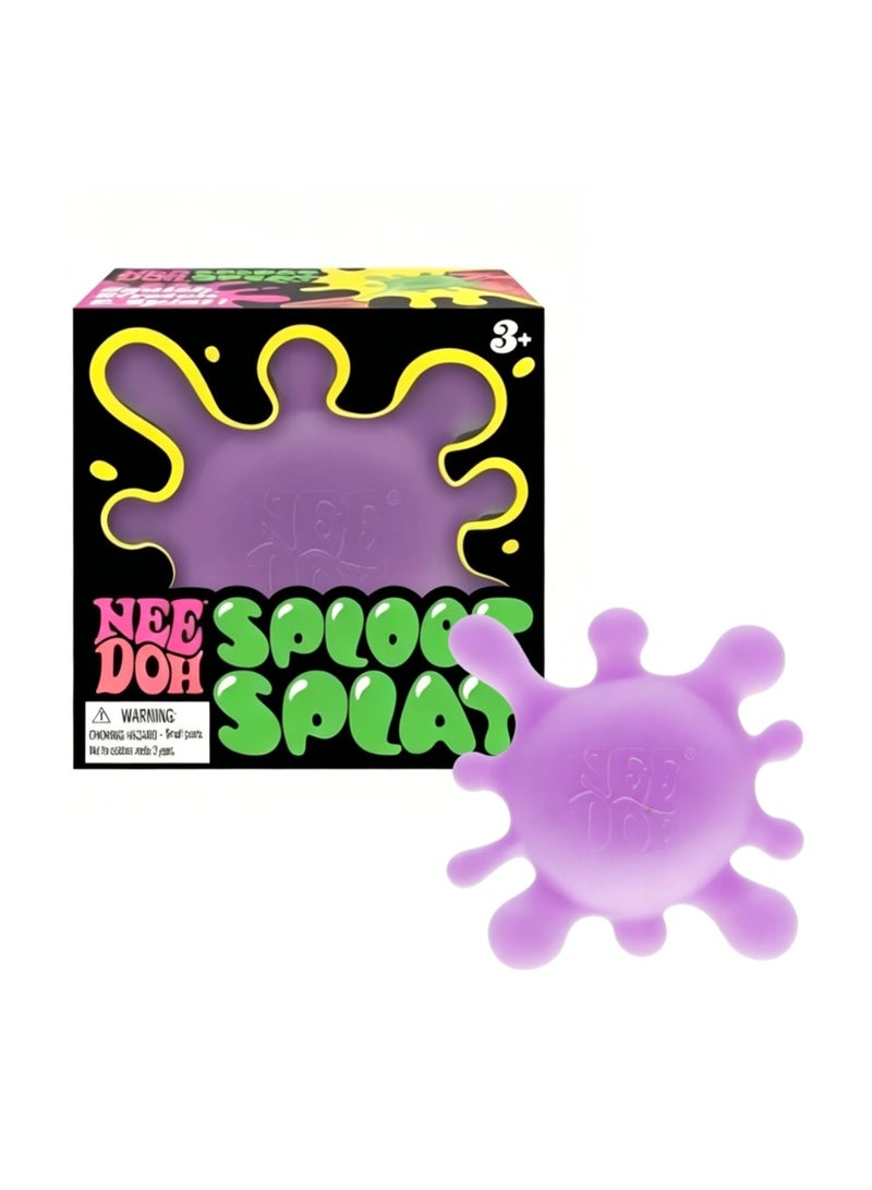 Needoh Schylling NeeDoh Sploot Splat Squishy Toy, Stress Relief Sensory Fidget Toy for Kids & Adults, Viral Squeeze Toy for Anxiety & ADHD, Soft Slow-Rising Splat Ball, 3+ Age, - Image 1