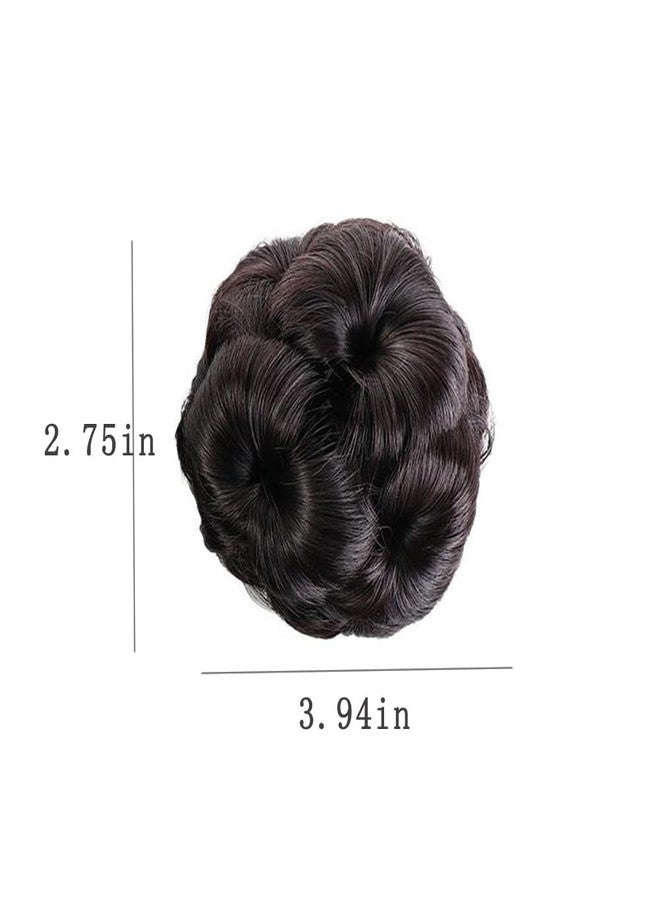 GUEDKIKL كعكة شعر بمشبك من GUEDKIKL للنساء والفتيات، كعكة باليه صناعية برباط، وصلة شعر على شكل ذيل حصان، تسريحة شعر مرفوعة، كعكة شعر - Image 5
