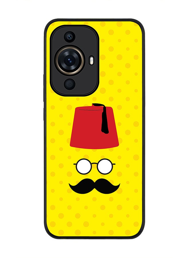 Stylizedd Rugged Black Edge case for Huawei nova 11 Pro, Slim fit Soft Case Flexible Rubber Edges Anti Drop TPU Gel Thin Cover - Moussy Basha - Image 1