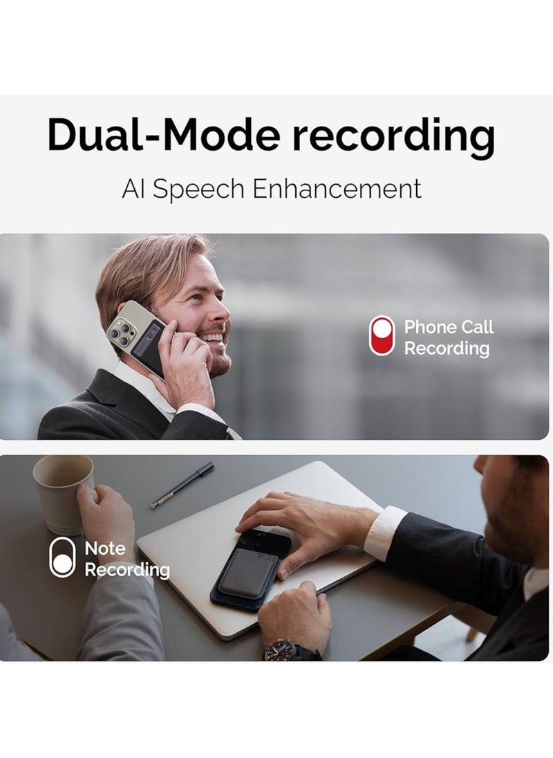 PLAUD PLAUD Note Al Voice Recorder (Black) - Advanced Audio Recording Device With Magnetic Case - Real-time transcriptions for 112 languages - Powered by GPT-4o  - Image 2