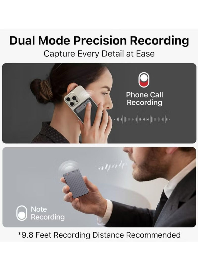 PLAUD - PLAUD Note Al Voice Recorder (Black) - Advanced Audio Recording Device With Magnetic Case - Real-time transcriptions for 112 languages - Powered by GPT-4o - Image 1