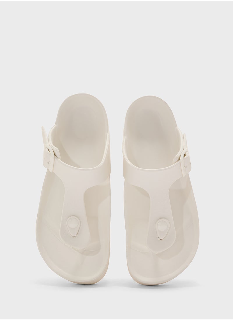 Truffle Eva Toe Chunky Flatform Flat Sandal  - Image 3