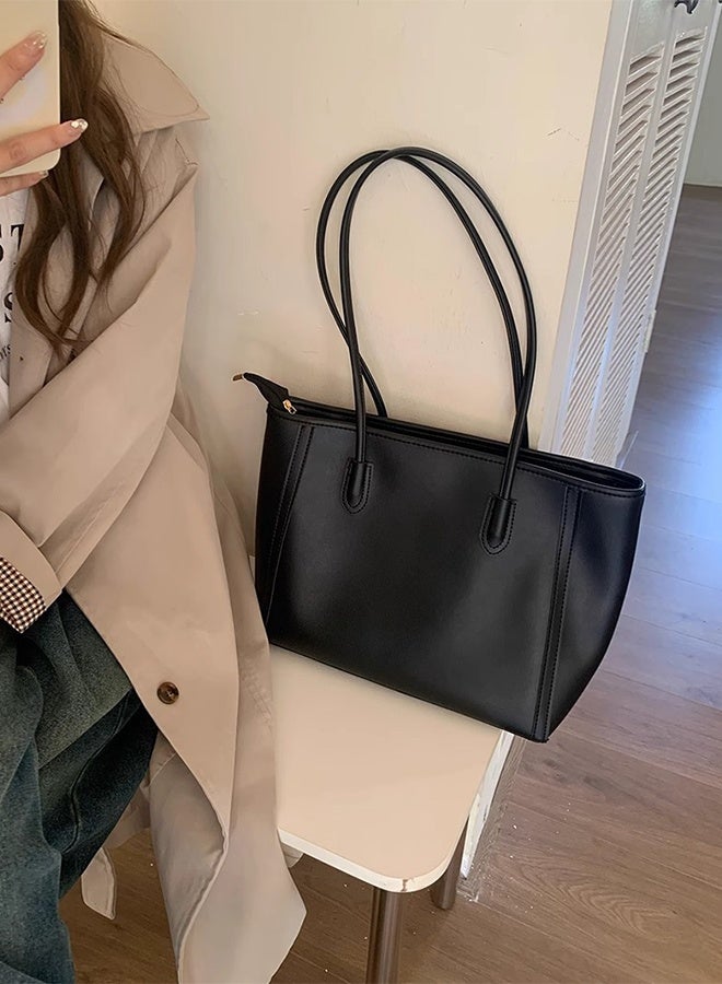 DUNISO Women's Shoulder Tote Bag,Large Capacity Messenger Fashionable Travel Shoulder Bag for Ladies,  Fashion Vegan Leather Top Handle Satchel with Zipper,  Water Resistant Handbag Shoulder Purse for Work - Image 5