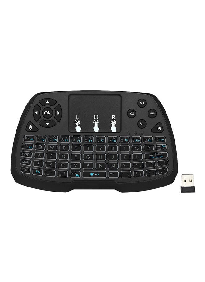 NIBEMINENT Wireless Mini Touchpad Keyboard Black 