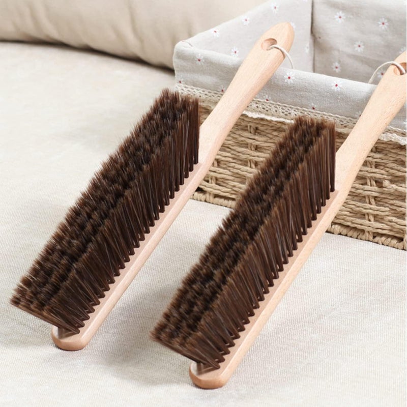 GALPADA 2Pcs Soft Bristle Bed Cleaning Brush Durable Household Dust Sweeping Tool for Home Sofa Furniture Bedspread Comfortable Handle Space Saving Design - Image 5