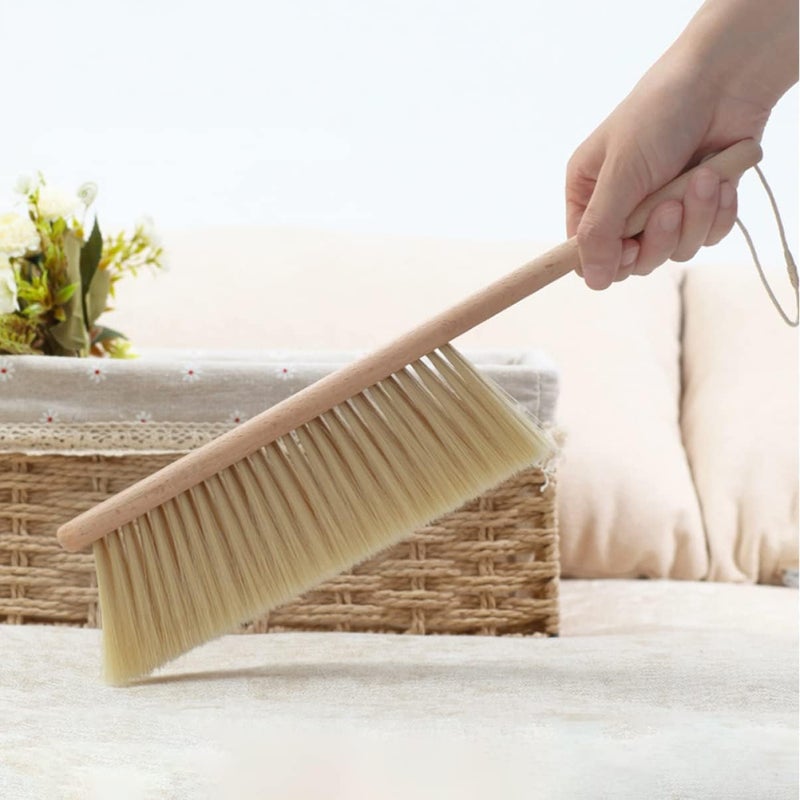 GALPADA 2Pcs Soft Bristle Bed Cleaning Brush Durable Household Dust Sweeping Tool for Home Sofa Furniture Bedspread Comfortable Handle Space Saving Design - Image 3