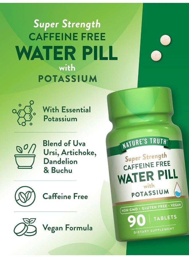 Nature's Truth Super Strength Water Pill With Potassium Coated Caplets 90 Multi - Image 5