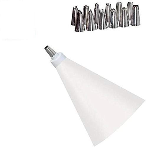 Perfect Pricee 12 Piece Cake Decorating Set Frosting Icing Piping Bag Tips with Steel Nozzles - Image 3