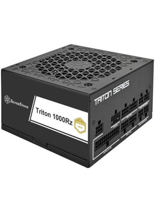 SilverStone Triton TR1000R-GM 1000W Fully Modular ATX Power Supply, Cybenetics Gold Certified, PCIe Gen5 12V-2x6, Single +12V Rail 83.3A, 120mm FDB Fan, Japanese Capacitors, Active PFC, Black | SST-TR1000R-GM - Image 2