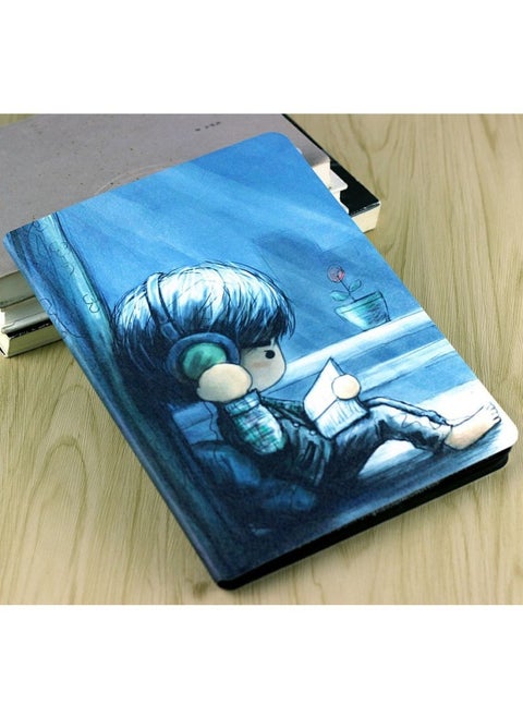 Suitable For M2 10 Inch Protective Case Leather Case Reading Tablet Case M2-A01W Case M2-A01L Case Super-Color:Reading Boy + Tempered Film-Applicable Models:M2 10inch