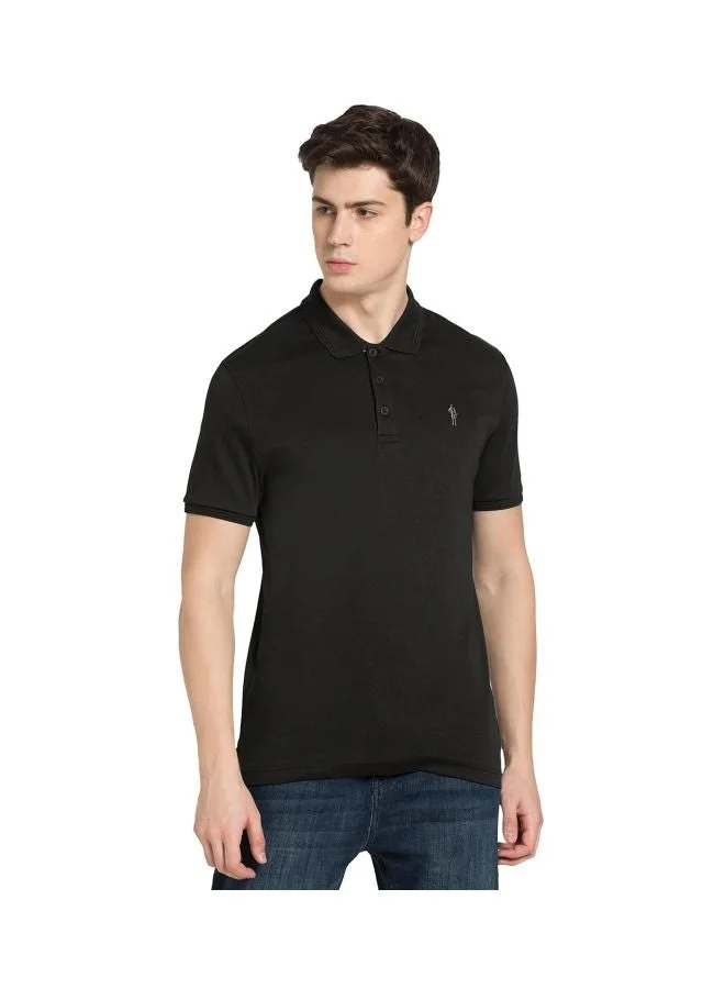 3912 Men Super Combed Cotton Rich Solid Half Sleeve Polo T Shirt