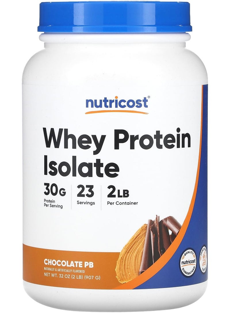 Nutricost Whey Protein Isolate, Chocolate PB, 2 lb (907 g)