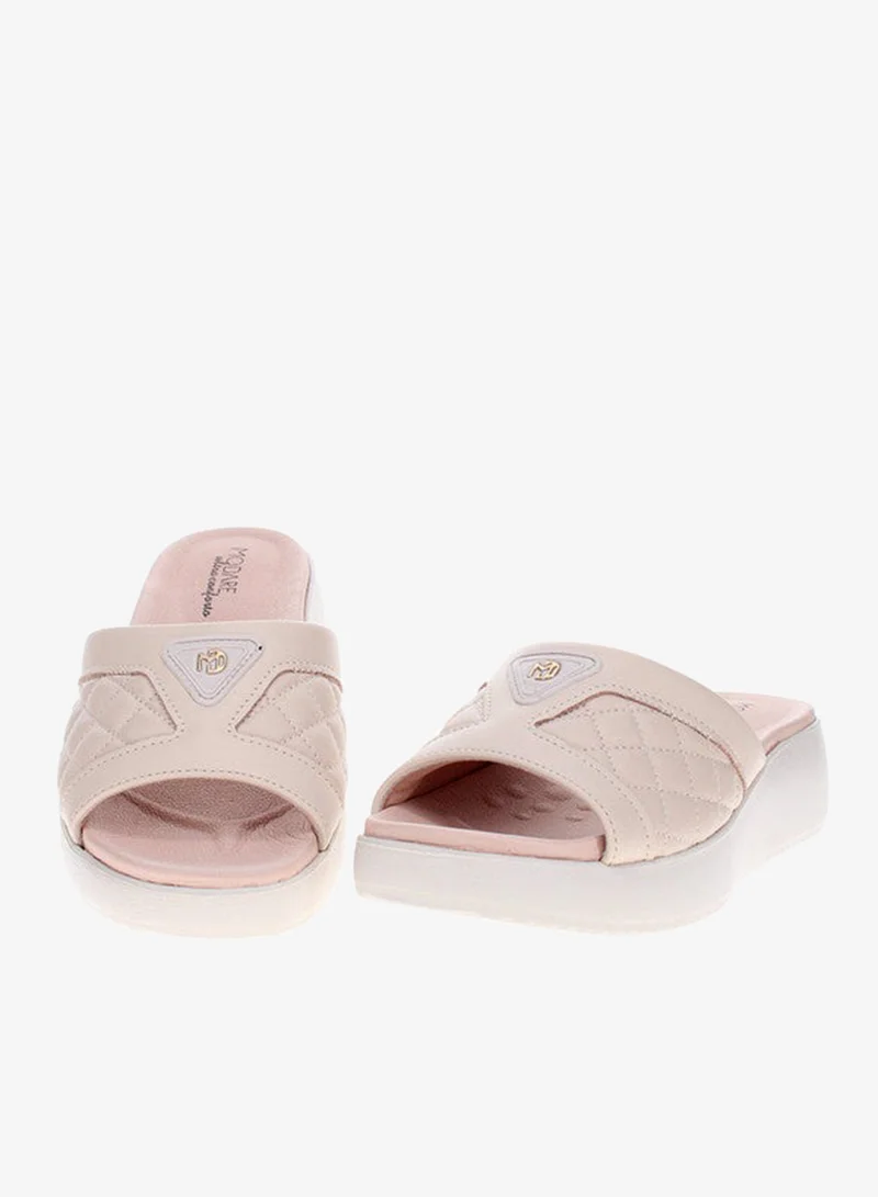 Modare Beige Flat Sandals for Women – Stylish Ladies Flat Sandals & Comfortable Flat Slippers for Women | Best Price UAE