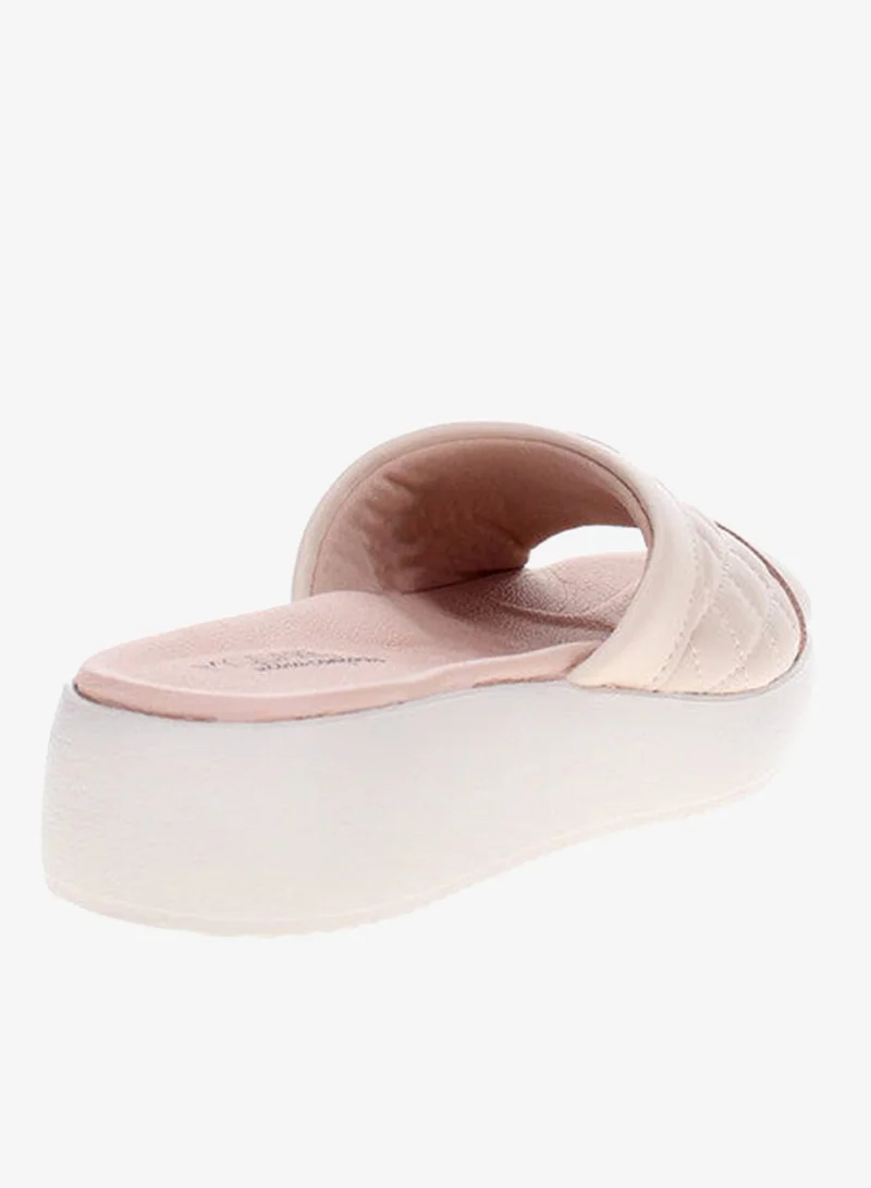 Modare Beige Flat Sandals for Women – Stylish Ladies Flat Sandals & Comfortable Flat Slippers for Women | Best Price UAE