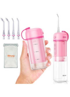 Bitvae Bitvae P1 Water Dental Flosser for Teeth, Travel Mini Water Teeth Picks, Cordless Water Cleaner Picks with Telescopic Water Tank, Rechargeable Oral Irrigator for Travel & Home, Pink  - Image 1
