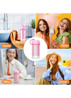 Bitvae Bitvae P1 Water Dental Flosser for Teeth, Travel Mini Water Teeth Picks, Cordless Water Cleaner Picks with Telescopic Water Tank, Rechargeable Oral Irrigator for Travel & Home, Pink  - Image 5
