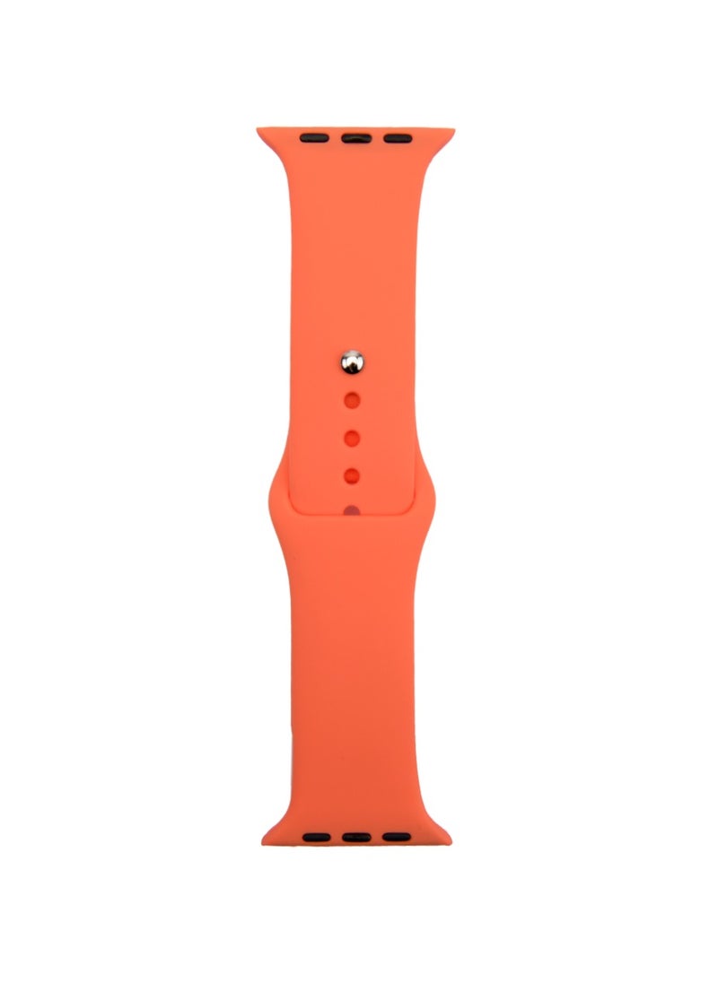 Generic - Apple Watch Band 45mm 44mm 42mm Soft Silicone Sport Band Replacement Wrist Strap Compatible for iWatch Apple Watch Series 7/SE/6/5/4/3/2/1,Nike+,Sport,Edition - Image 1