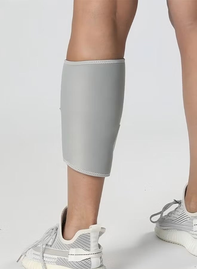 جينجبا سابورت واقيات الساق للرجال والنساء - عبوة واحدة، دعامة ساق قابلة للتعديل، مقاومة للصدمات، ضغط مفتوح، دعم للساق، أكمام ضغط للساق، أكمام دعم للساق لتخفيف آلام الساق، والالتواءات، وإصابات الساق الناتجة عن التنس - واقيات الساق ودعامات الساق القابلة للتعديل تدعم التعافي الرياضي واللياقة البدنية والجري - Image 4