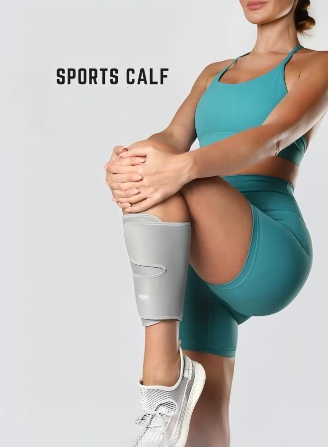 جينجبا سابورت واقيات الساق للرجال والنساء - عبوة واحدة، دعامة ساق قابلة للتعديل، مقاومة للصدمات، ضغط مفتوح، دعم للساق، أكمام ضغط للساق، أكمام دعم للساق لتخفيف آلام الساق، والالتواءات، وإصابات الساق الناتجة عن التنس - واقيات الساق ودعامات الساق القابلة للتعديل تدعم التعافي الرياضي واللياقة البدنية والجري - Image 1