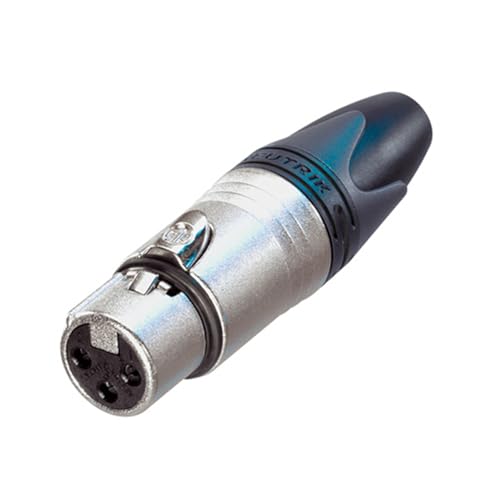Neutrik موصل كابل Neutrik NC3FXX 3 دبابيس XLRF، هيكل نيكل مع جهات اتصال فضية - Image 4