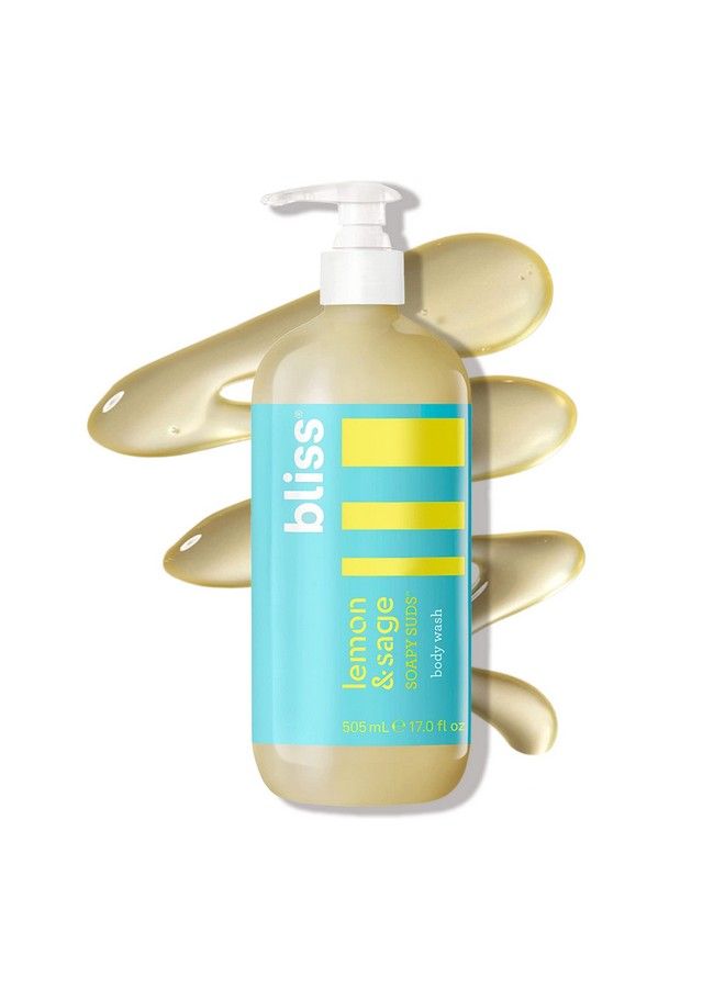 BLISS Soapy Suds Body Wash Lemon And Sage 17 Fl Oz Gentle And Hydrating For Supremely Soft Skin Paraben Free Vegan & Cruelty Free - Image 2