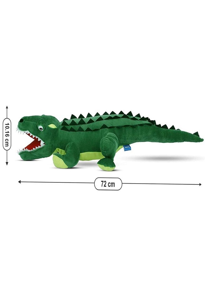 Bigstep Soft Crocodile with Close Mouth Stuffed Animal Plush Toy, Size - 72 - Image 4