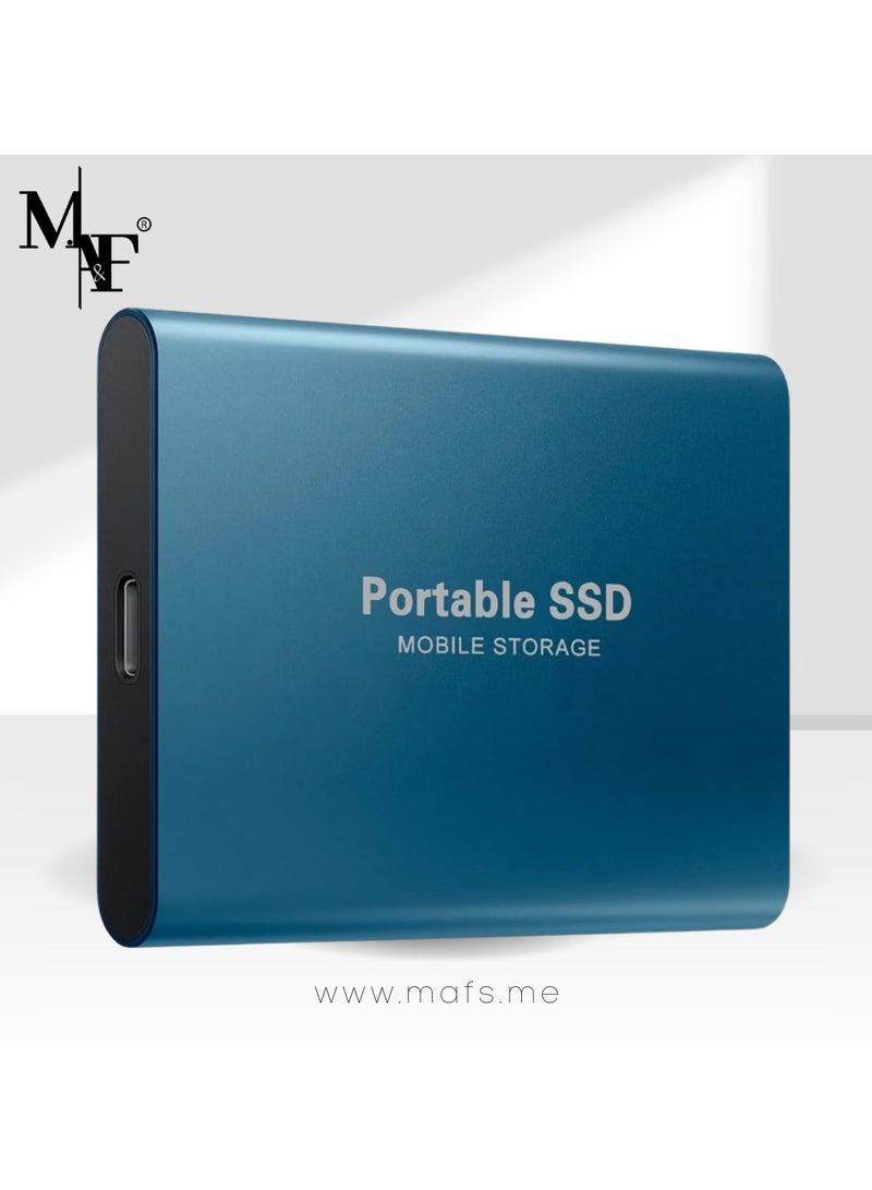 م.ا & ف'س قرص صلب خارجي محمول بسعة 2 تيرابايت، أقراص صلبة صغيرة SSD، أقراص صلبة خارجية من نوع SSD، قرص تخزين احتياطي للكمبيوتر، يدعم نقل البيانات عبر منفذ USB 3.1 إلى Type-C لأجهزة الكمبيوتر الشخصية التي تعمل بنظام Windows XP وأجهزة الكمبيوتر المحمولة وأجهزة Mac - Image 1