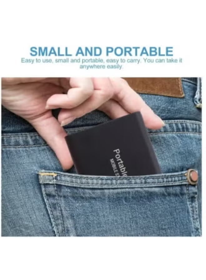 M.A&F's قرص صلب خارجي محمول 2TB ، محركات SSD صغيرة ، محركات خارجية للحالة الصلبة ، محرك نسخ احتياطي للكمبيوتر ، نقل بيانات USB 3.1 إلى Type-C لدعم تخزين البيانات لنظام Windows XP PC Laptop و Mac - Image 5