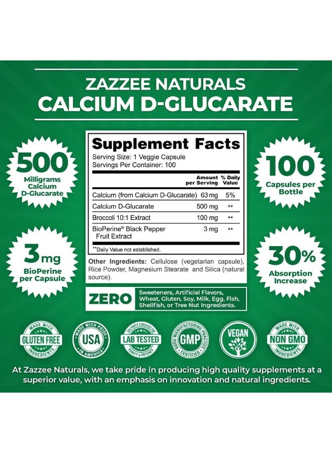 زازي بايو أبسورب™ كالسيوم د-غلوكاريت ٥٠٠ مجم امتصاص مُحسَّن - Image 3