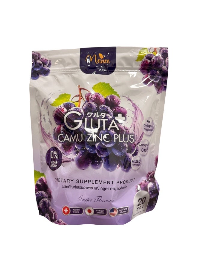 Manee gluta mixed flavor juice 20 sachets