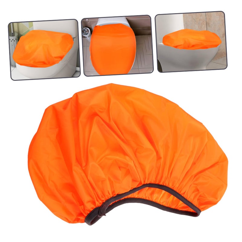 Reusable Water Absorbent Toilet Lid Cover Polyester Bathroom Protector Easy Clean Comfortable - Image 4