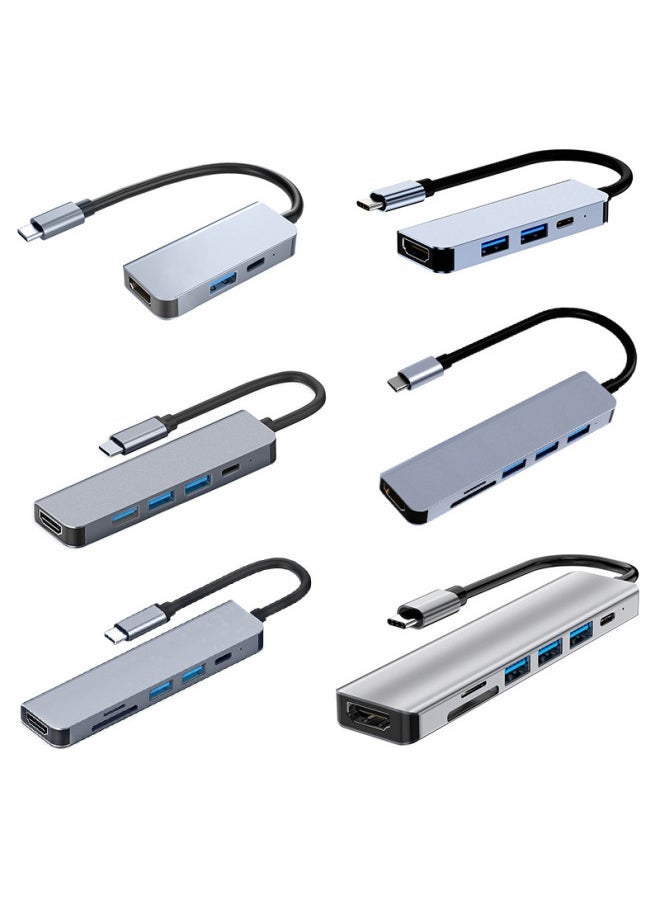 Type-c Expansion Dock Laptop Tablet Extender Converter Mac Multi-port Docking Station Cross-border-Number Of Interfaces:11in1 2003 Notebook Base - Image 3
