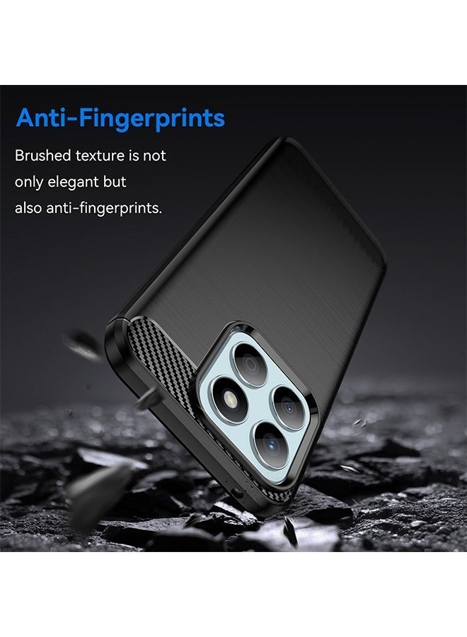 X-level HONOR X8b 4G Case Cover with Carbon Fiber Shockproof Rugged Shell Anti-Scratch Easy Install Anti-Scratch Soft TPU Comfortable Touch Back Cover Protective Accessory for HONOR X8b - Image 4