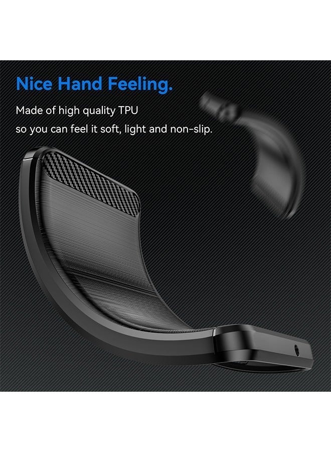 X-level HONOR X8b 4G Case Cover with Carbon Fiber Shockproof Rugged Shell Anti-Scratch Easy Install Anti-Scratch Soft TPU Comfortable Touch Back Cover Protective Accessory for HONOR X8b - Image 5