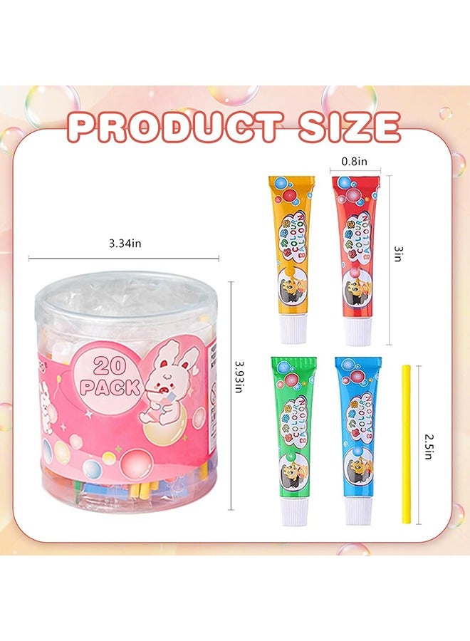 20PCS Blow Plastic Bubbles Toy Set, Large Bubble Balloons Bubble Blowing Products Collection Kid-Friendly Bubble Blowing Toys for Kids Outside Party Birthday Gift Toddler Outdoor Toys(Random Number of Each Color)  - Image 5