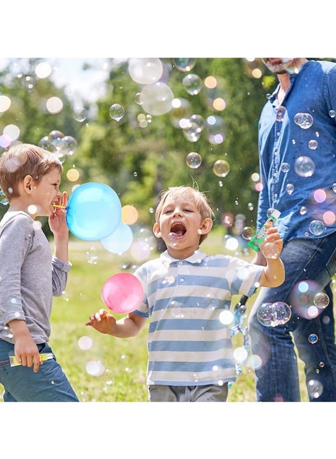 20PCS Blow Plastic Bubbles Toy Set, Large Bubble Balloons Bubble Blowing Products Collection Kid-Friendly Bubble Blowing Toys for Kids Outside Party Birthday Gift Toddler Outdoor Toys(Random Number of Each Color)  - Image 3