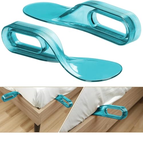 Rushwak Pack of 2 Bedsheet Tucker and Mattress Lifter Tool - 2 in 1 Stand for Lifting and Holding Mattress - Wedge Elevator for Easy Bed Making and Sheet Tucking - Image 1