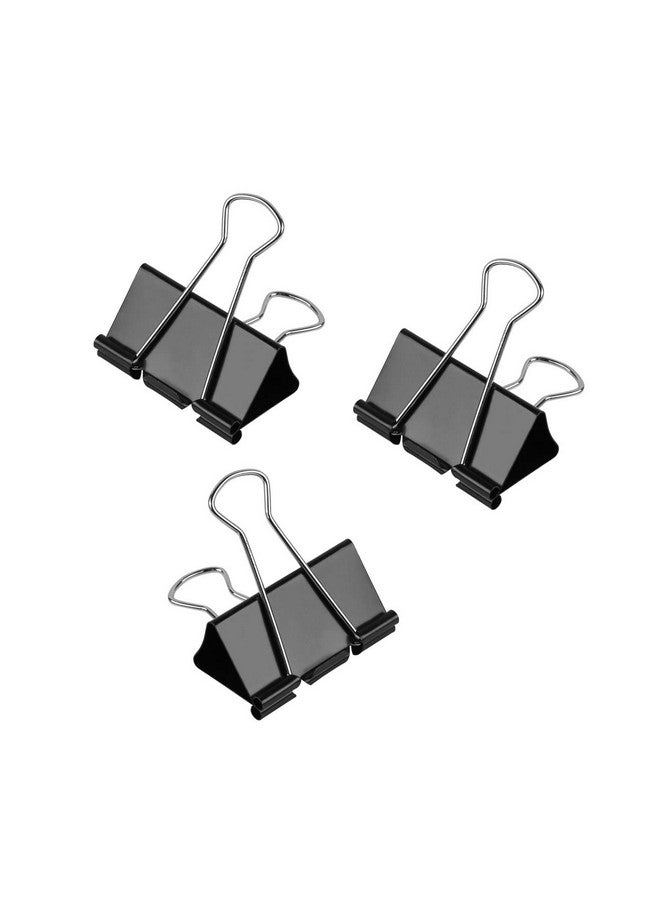 CABAX Extra Large Binder Clips 2-Inch, Big Paper Clamps For Office School Home Kitchen Storage Supplies Black, Pack Of 3 - Image 1