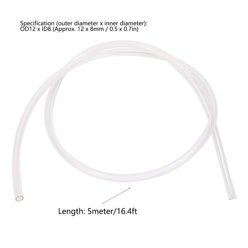 Transparent Flexible Polyurethane TPU Air Tubing 5m High Roundness Hose For Auto Repair Painting Factory Use - Image 3