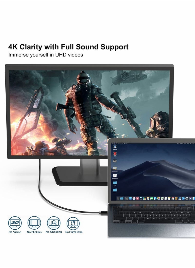 Excefore USB C to DP Cable, 4K@60Hz Type C to DP Cord 6ft  - Image 4