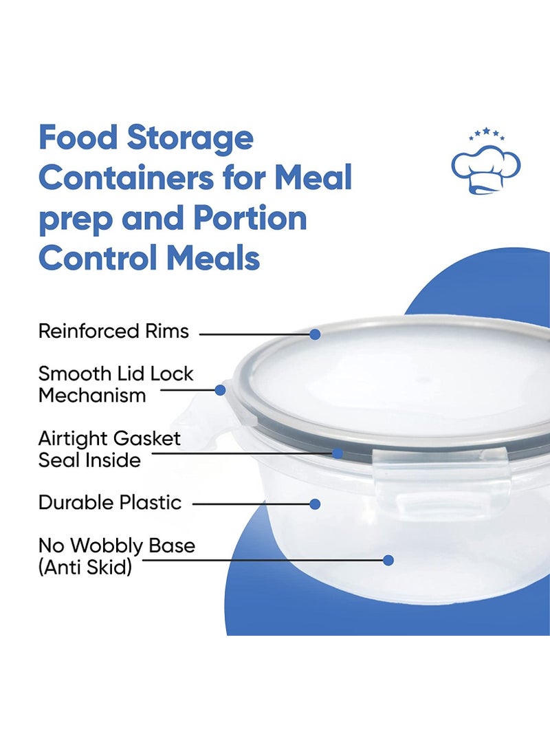 TYCOM - TYCOM 16 Piece Food Storage Containers Set with Easy Snap Lids 16 Lids +16 Containers- Airtight Plastic Containers for Pantry & Kitchen Organization - BPA-Free Food Containers Free Labels & Marker - Image 1