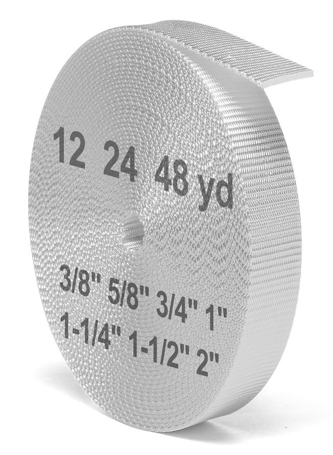BEYOURD Webbing, Heavy Duty Webbing Straps, Extra Thick Flat Strapping for Outdoor DIY Gear Repair, White (1" x 12 Yard) - Image 1