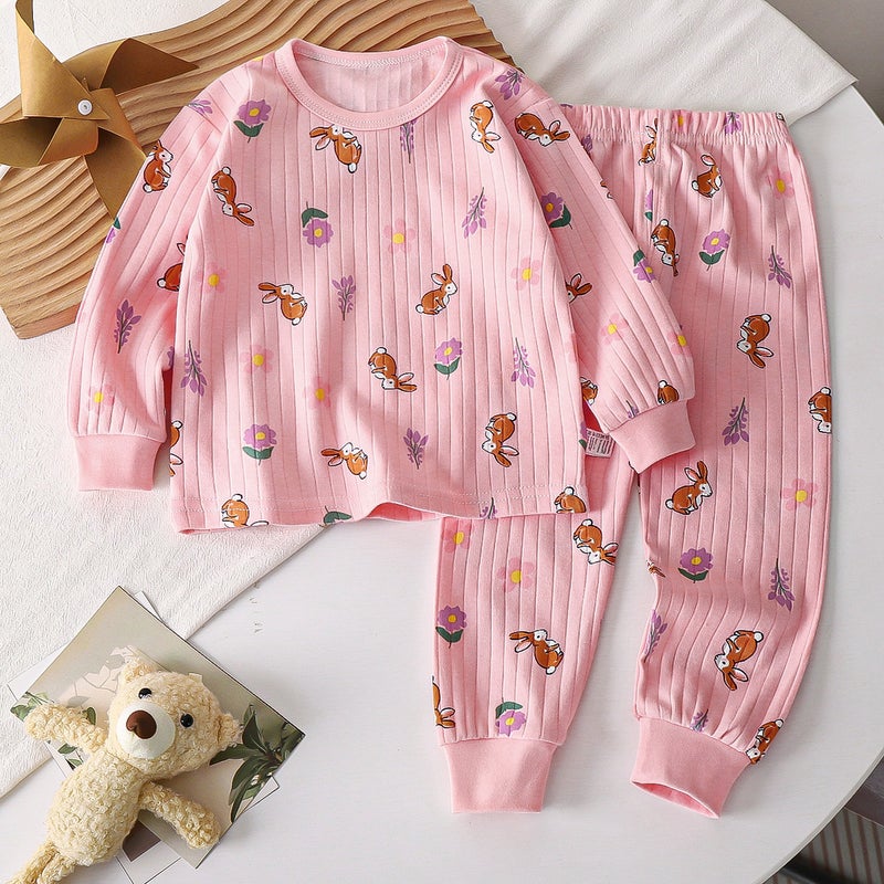 Children's Cotton Underwear Set, New Autumn Style, Baby Boys' Loungewear, Girls' Pajamas, Autumn Clothes and Pants, Children's Clothing - Image 5