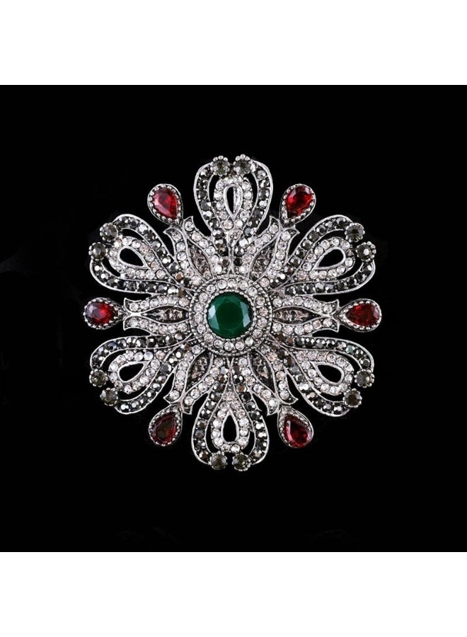 KUYING Retro Fashion Baroque Metal Brooch 