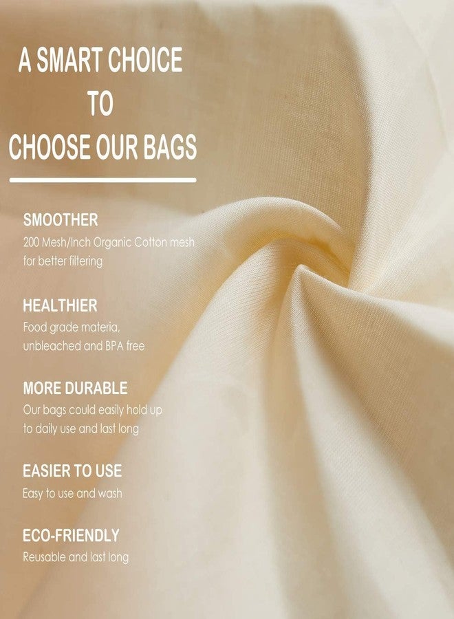 SONU COMMERICAL SONU Commercial Muslin Cheesecloth and Filter Bag Set for Paneer, Sprouts, Sauces – 1 Meter Muslin Cloth + 2 Cotton Bags for Almond Milk, Hung Curd, Juice & Yogurt Straining - Image 5