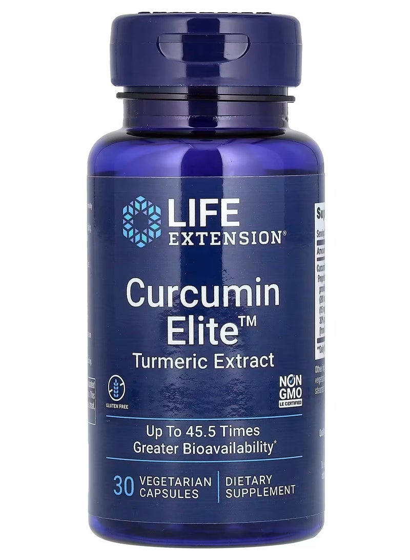 لايف إكستنشن، كركمين إليت، مستخلص الكركم، 30 كبسولة نباتية