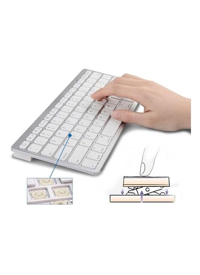 NIBEMINENT Wireless Keyboard White  - Image 4