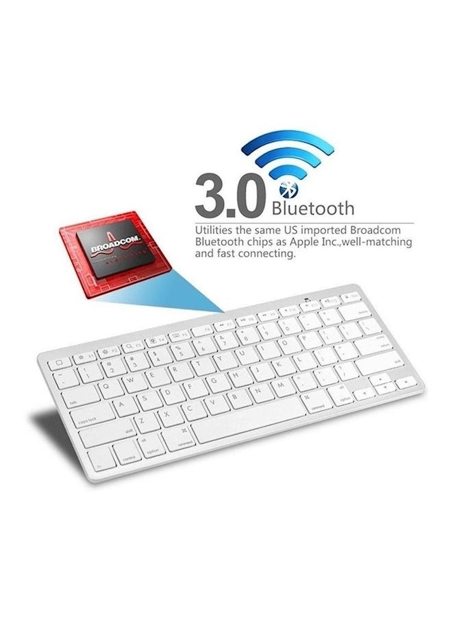 NIBEMINENT Wireless Keyboard White  - Image 3