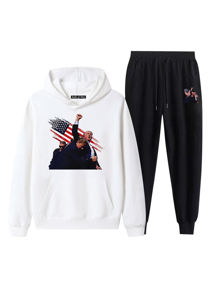 KUYING New Trump Printed Long Sleeved Sports Suit - Image 1